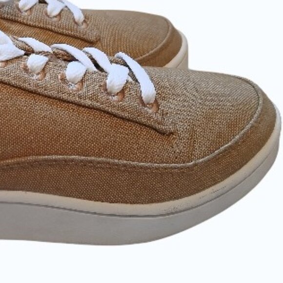 ALLBIRDS Pacer Camel Canvas Lace Up Sneakers - LIKE NEW - Picture 3 of 12